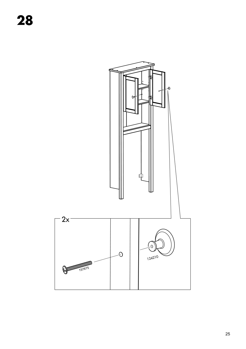 Assembly instructions for IKEA Hemnes bathroom shelf unit white | Page 25 - IKEA HEMNES bathroom shelf unit 904.004.47