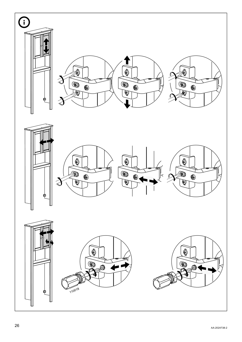 Assembly instructions for IKEA Hemnes bathroom shelf unit white | Page 26 - IKEA HEMNES bathroom shelf unit 904.004.47