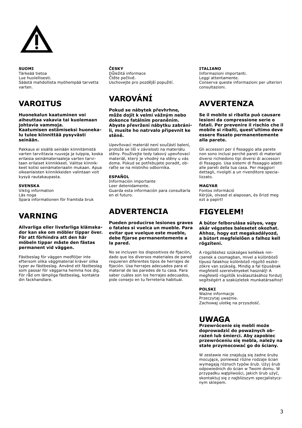 Assembly instructions for IKEA Hemnes bathroom shelf unit white | Page 3 - IKEA HEMNES bathroom shelf unit 904.004.47