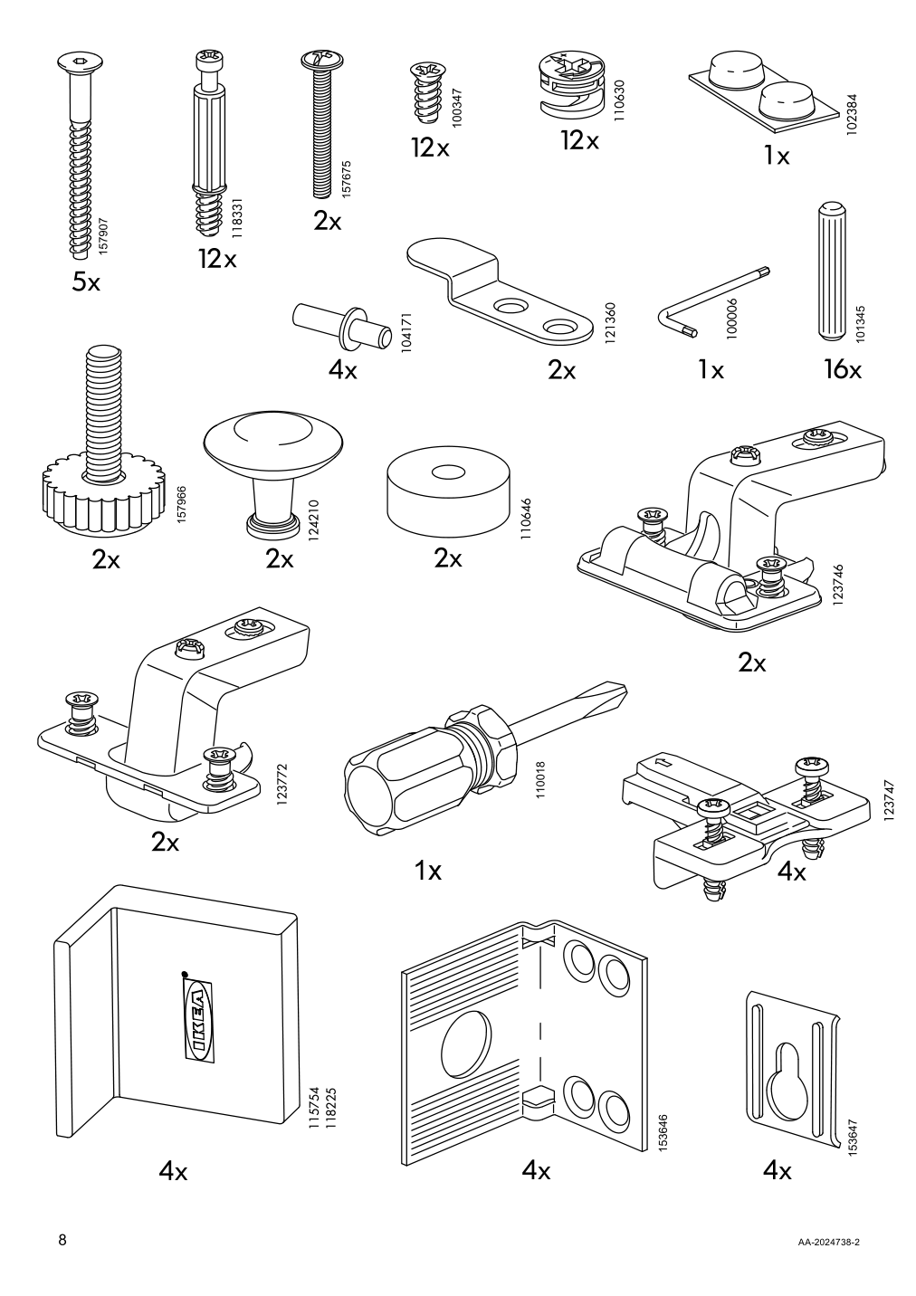 Assembly instructions for IKEA Hemnes bathroom shelf unit white | Page 8 - IKEA HEMNES bathroom shelf unit 904.004.47