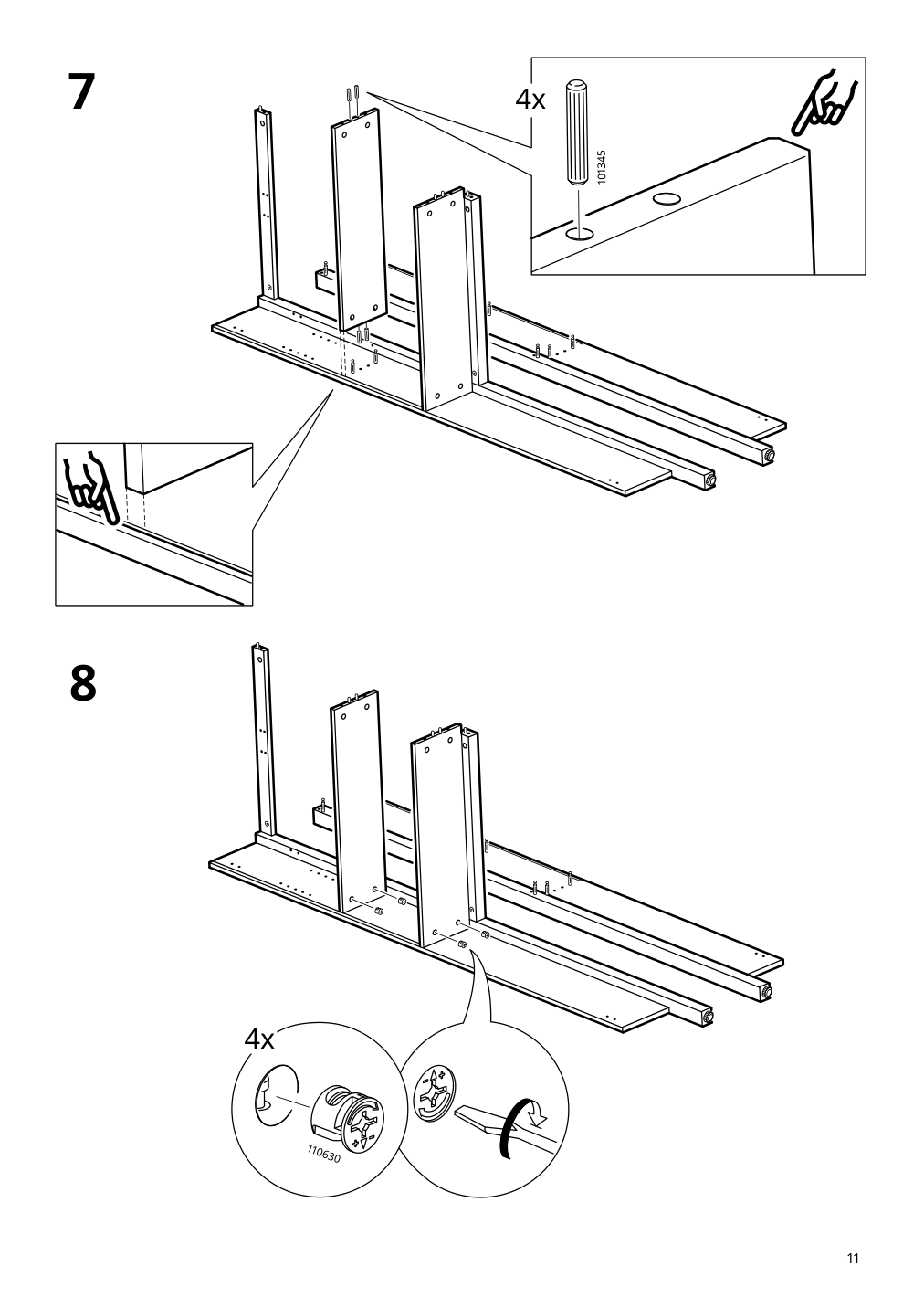 Assembly instructions for IKEA Hemnes bathroom shelf unit white | Page 11 - IKEA HEMNES bathroom shelf unit 904.004.47