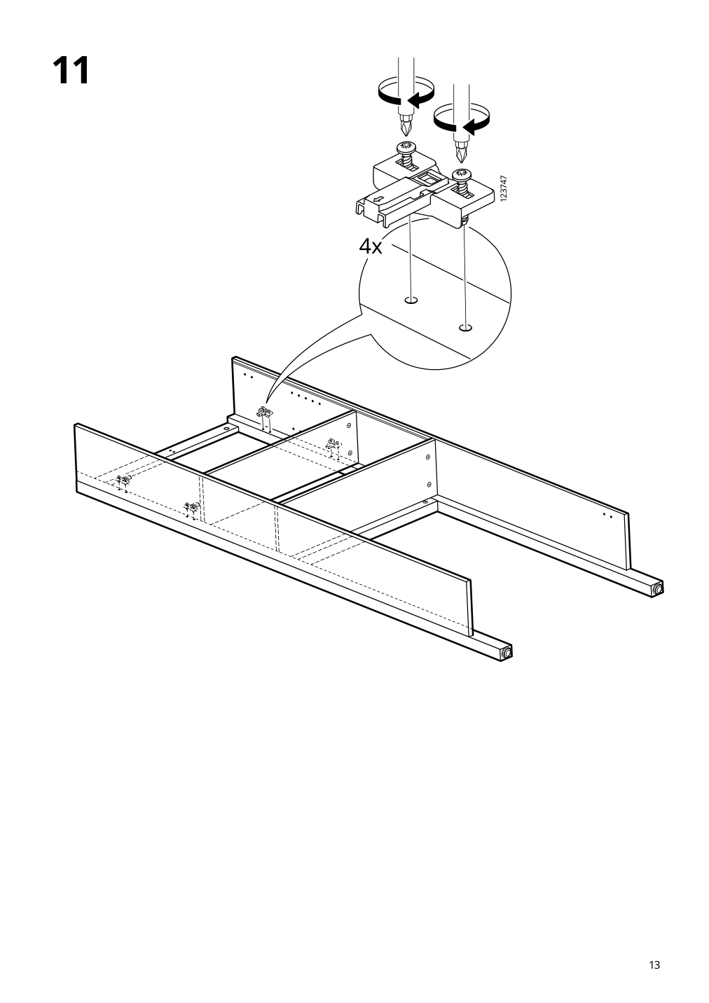 Assembly instructions for IKEA Hemnes bathroom shelf unit white | Page 13 - IKEA HEMNES bathroom shelf unit 904.004.47