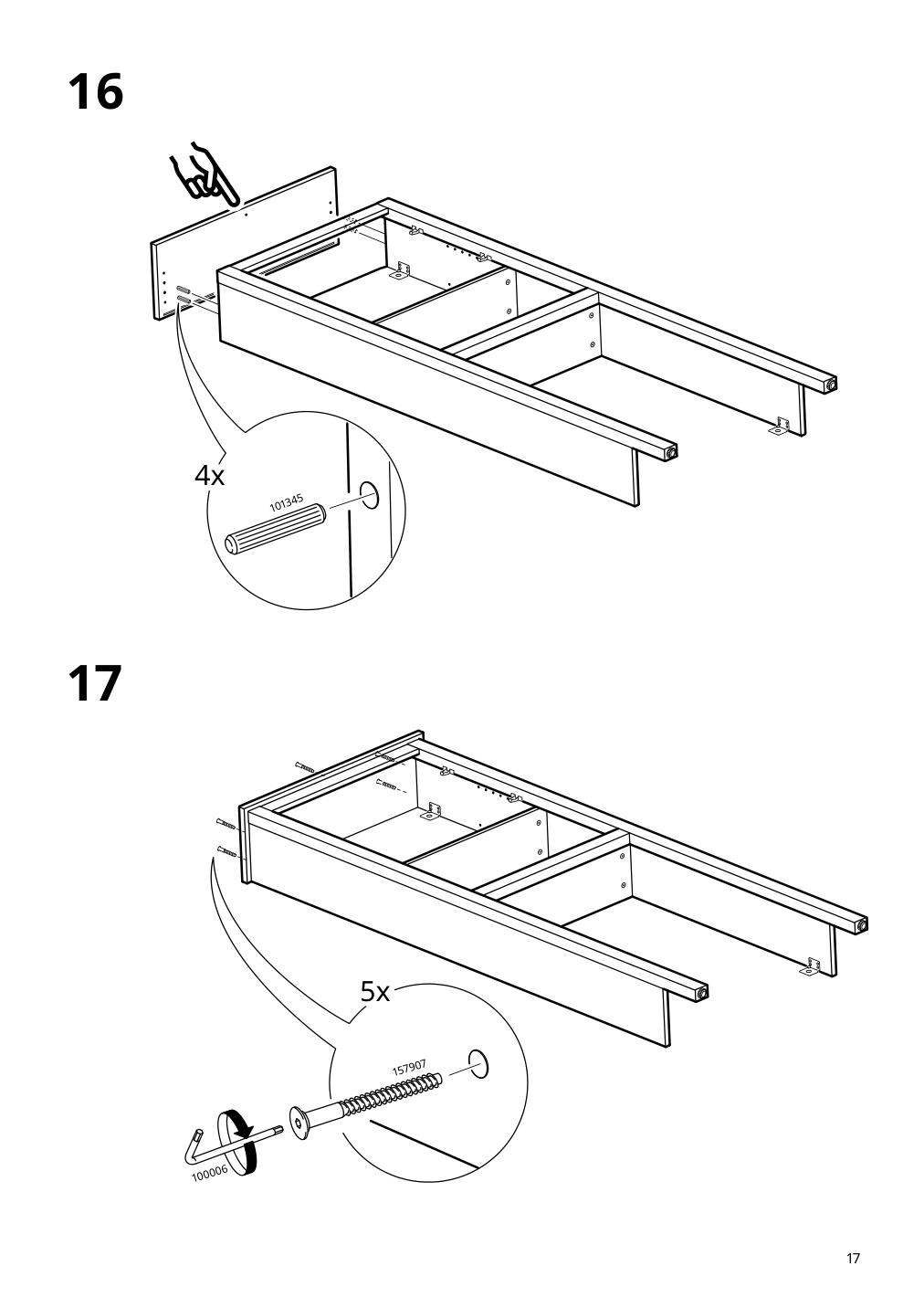 Assembly instructions for IKEA Hemnes bathroom shelf unit white | Page 17 - IKEA HEMNES bathroom shelf unit 904.004.47