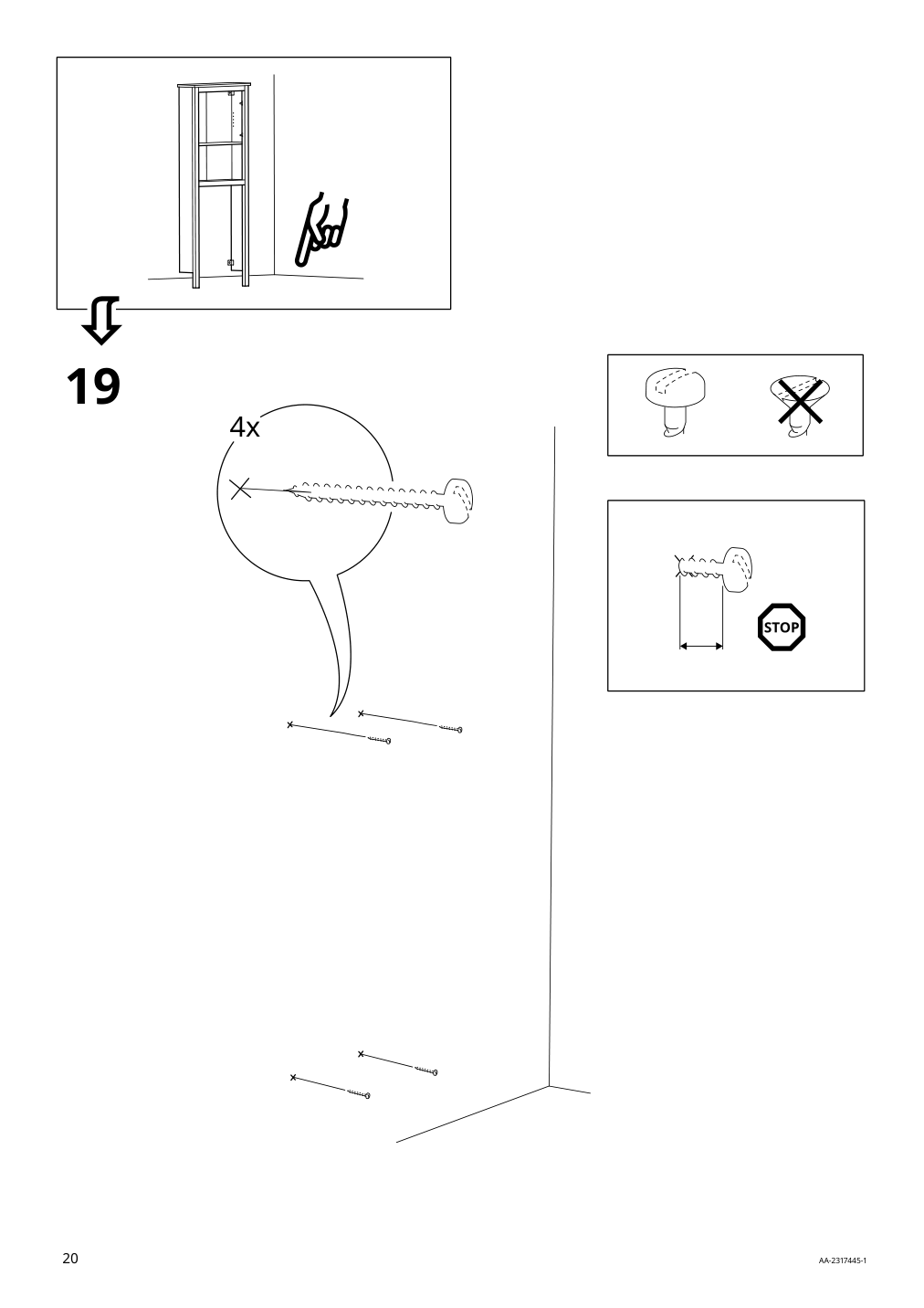 Assembly instructions for IKEA Hemnes bathroom shelf unit white | Page 20 - IKEA HEMNES bathroom shelf unit 904.004.47