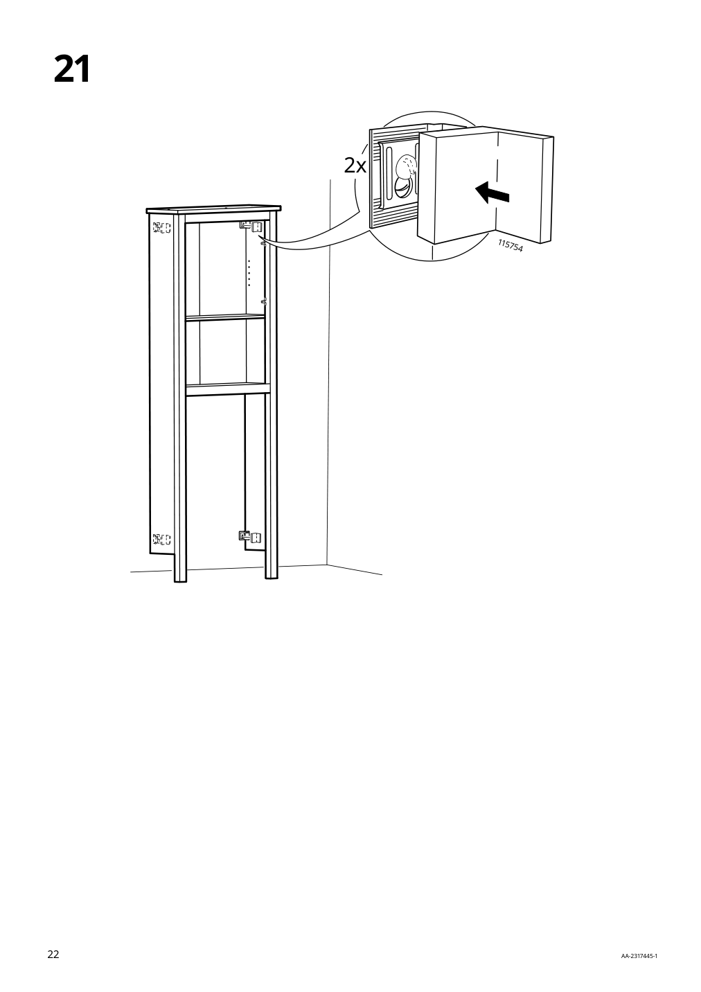 Assembly instructions for IKEA Hemnes bathroom shelf unit white | Page 22 - IKEA HEMNES bathroom shelf unit 904.004.47