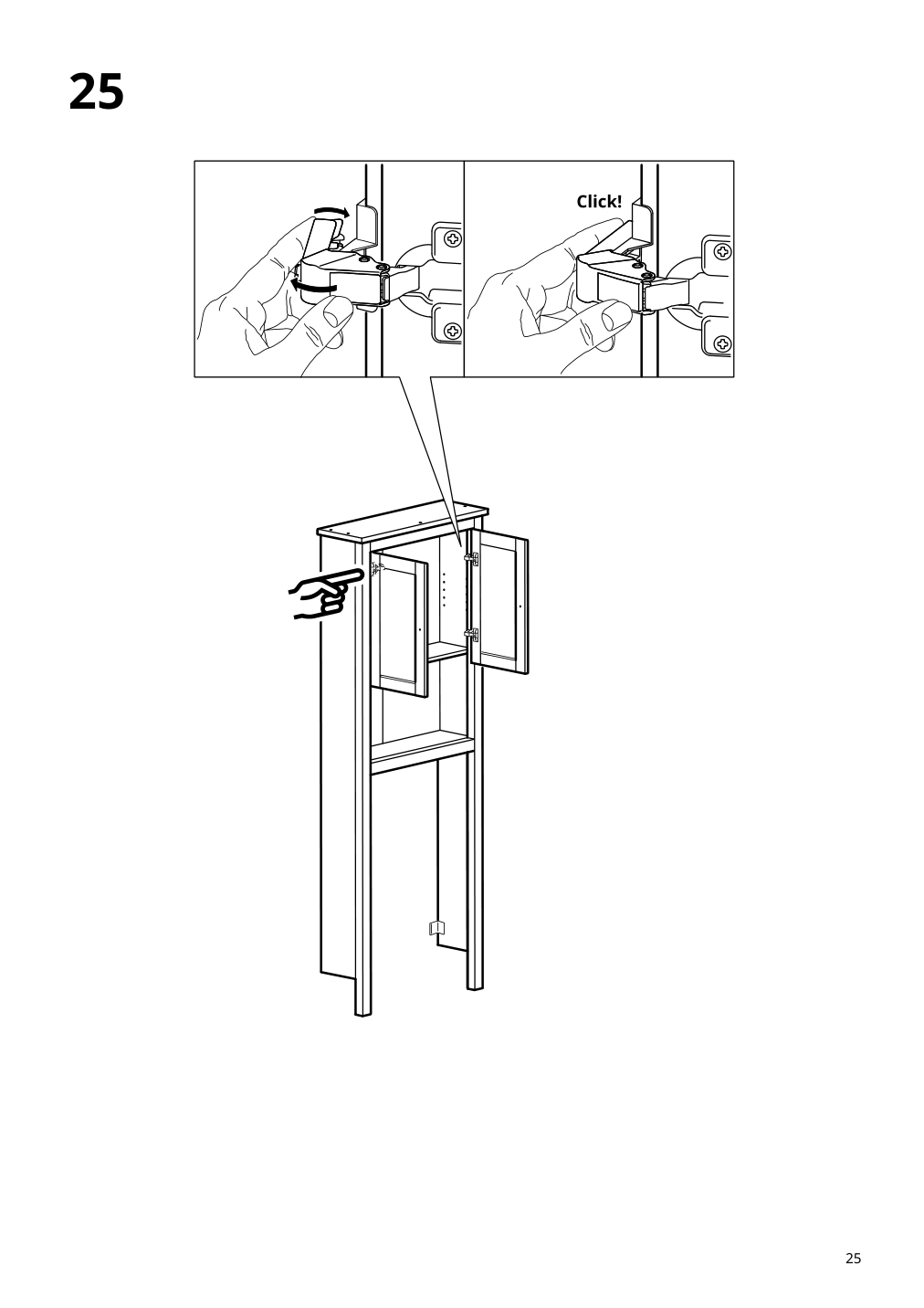 Assembly instructions for IKEA Hemnes bathroom shelf unit white | Page 25 - IKEA HEMNES bathroom shelf unit 904.004.47