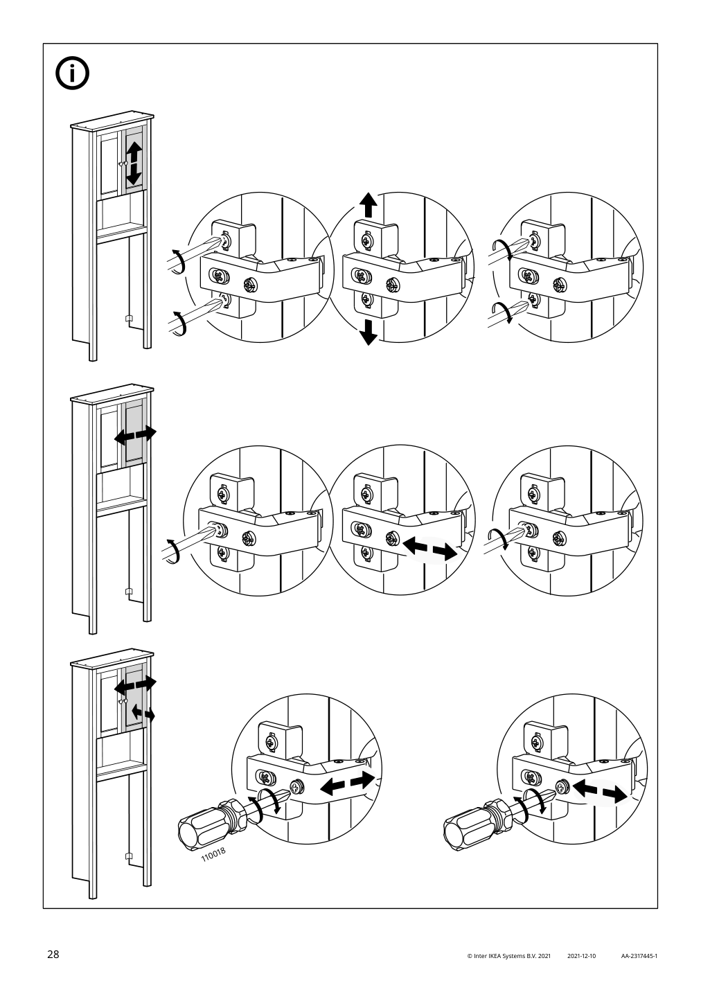 Assembly instructions for IKEA Hemnes bathroom shelf unit white | Page 28 - IKEA HEMNES bathroom shelf unit 904.004.47