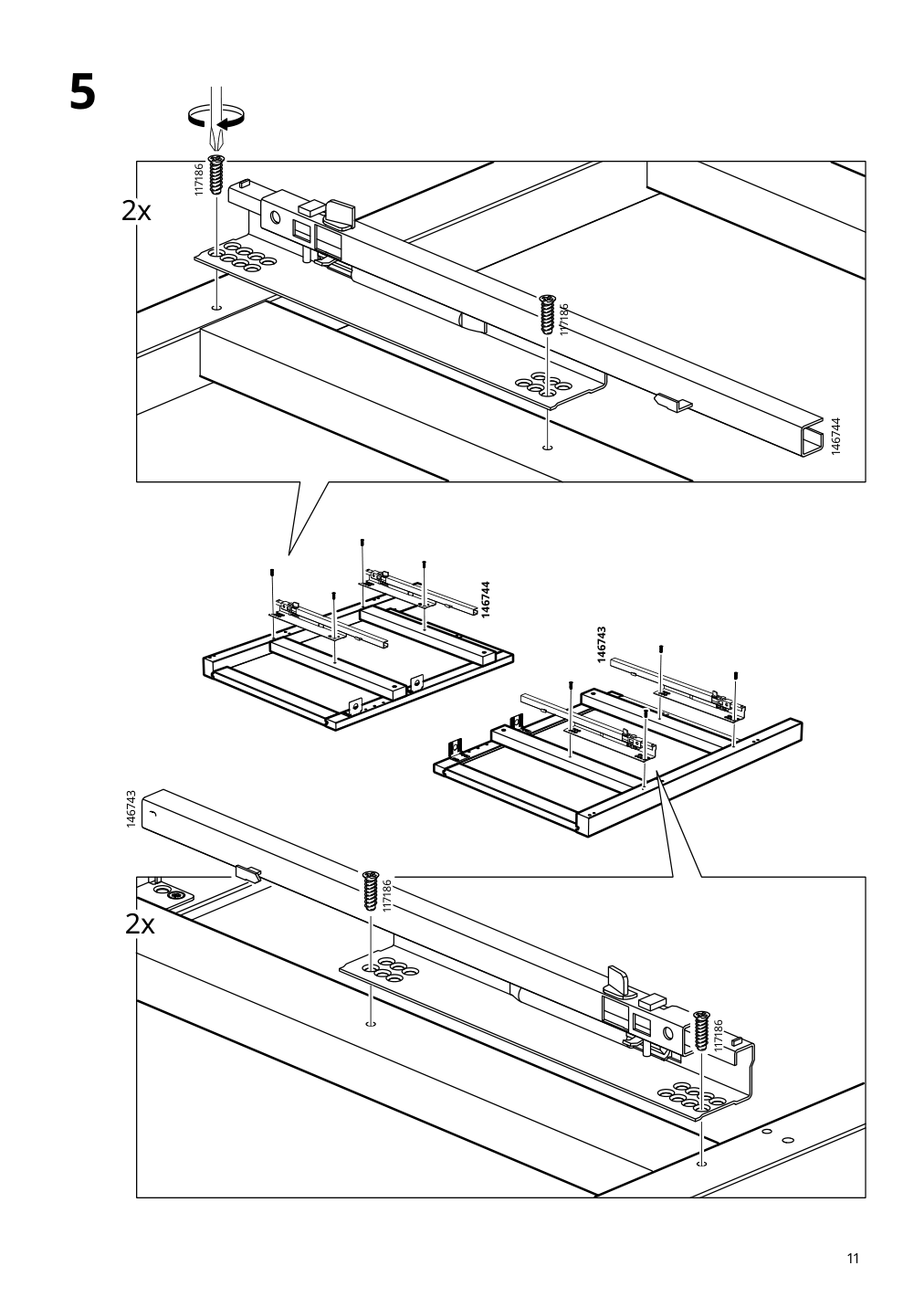 Assembly instructions for IKEA Hemnes bathroom vanity with drawers white | Page 11 - IKEA HEMNES / TOLKEN Bathroom vanity with sink & faucet 495.755.34