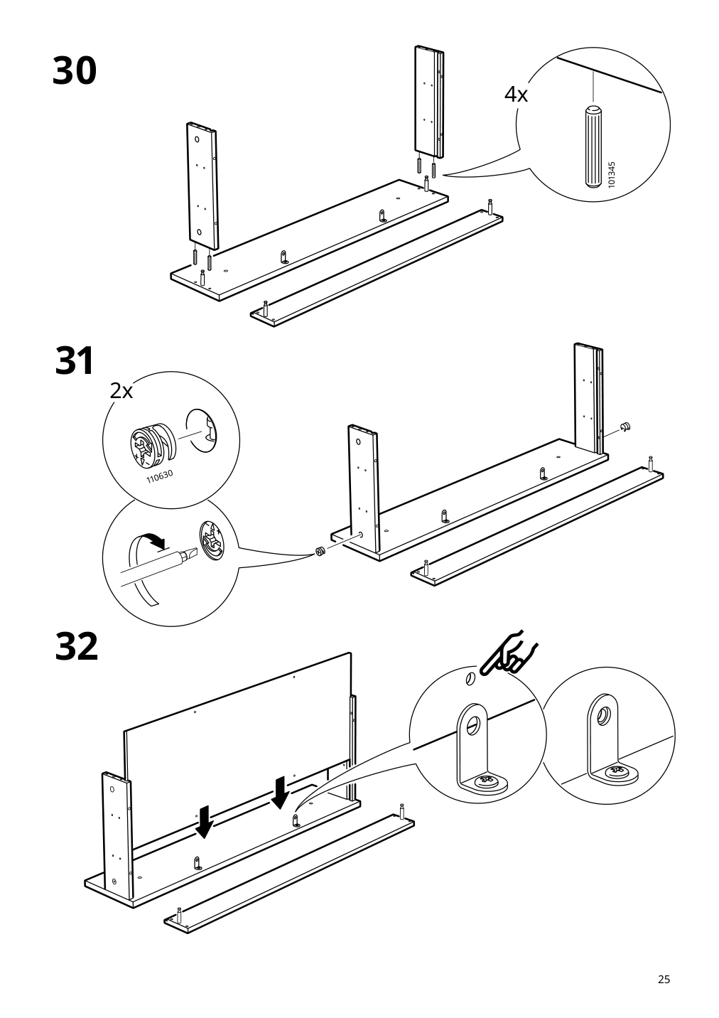 Assembly instructions for IKEA Hemnes bathroom vanity with drawers white | Page 25 - IKEA HEMNES / TOLKEN Bathroom vanity with sink & faucet 495.755.34