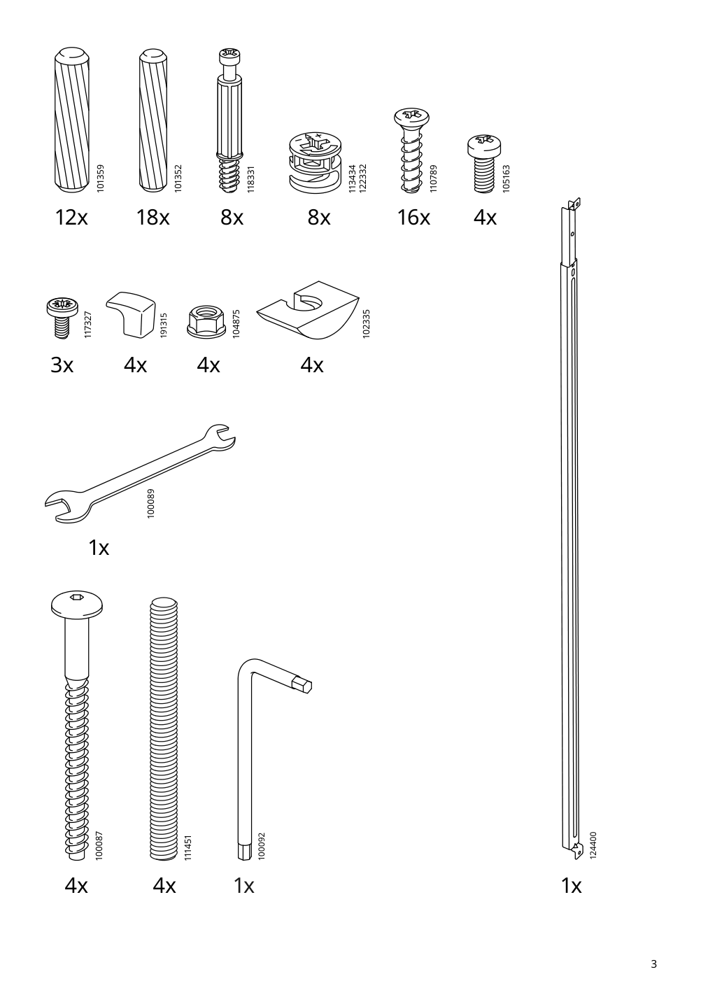 Assembly instructions for IKEA Hemnes bed frame black brown | Page 3 - IKEA HEMNES bed frame 702.495.49