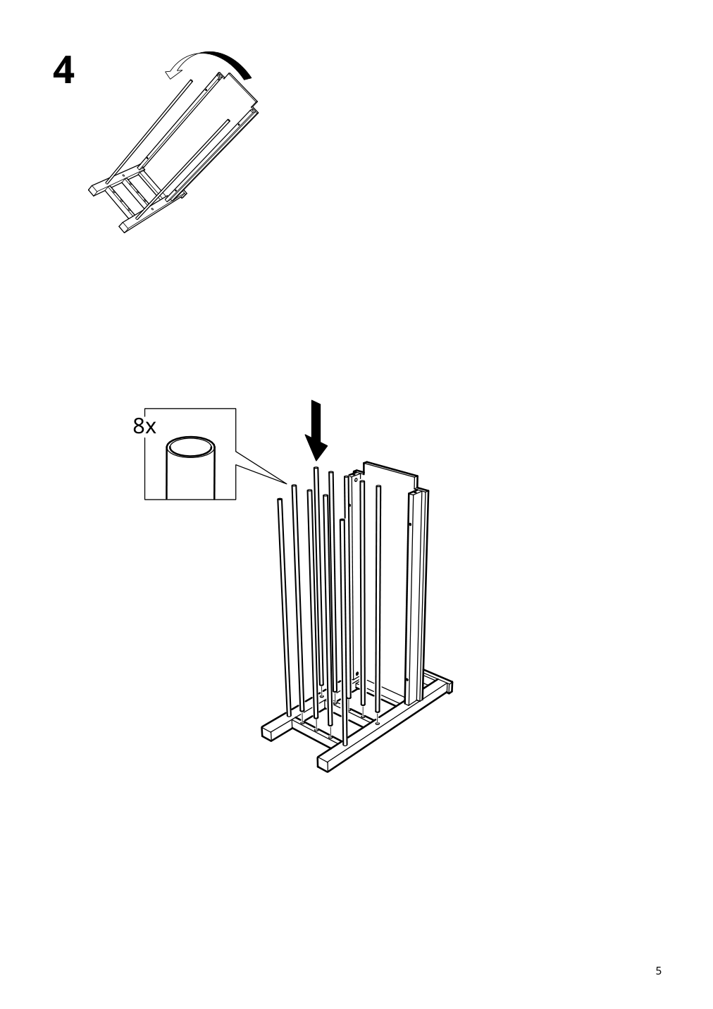 Assembly instructions for IKEA Hemnes bench with shoe storage white | Page 5 - IKEA HEMNES bench with shoe storage 002.438.00