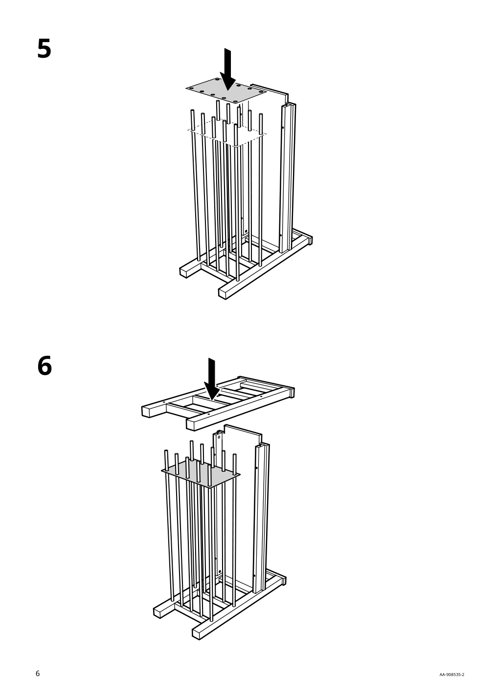 Assembly instructions for IKEA Hemnes bench with shoe storage white | Page 6 - IKEA HEMNES bench with shoe storage 002.438.00