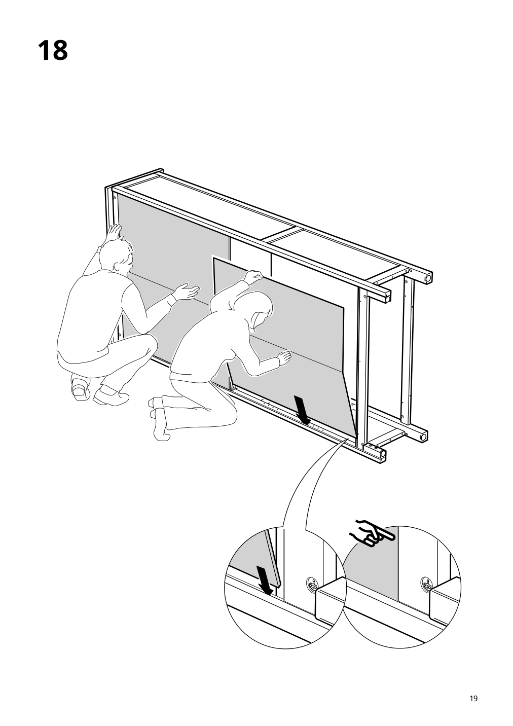 Assembly instructions for IKEA Hemnes bookcase black brown light brown | Page 19 - IKEA HEMNES TV storage combination 093.365.69