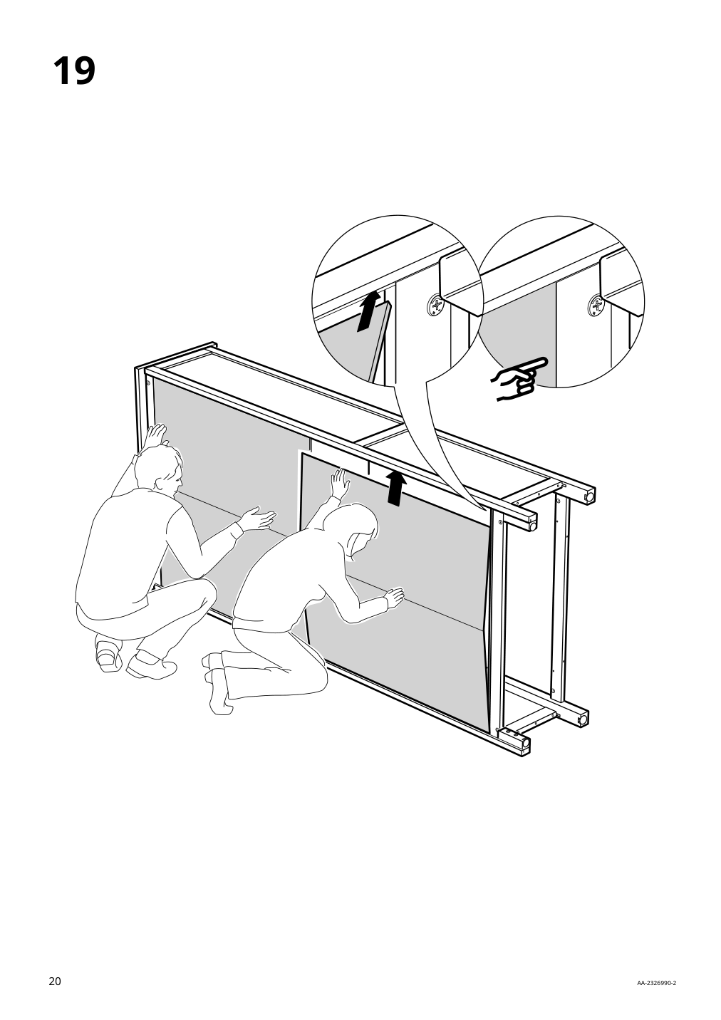 Assembly instructions for IKEA Hemnes bookcase black brown light brown | Page 20 - IKEA HEMNES TV storage combination 093.365.69