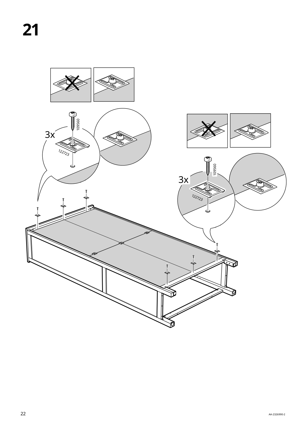 Assembly instructions for IKEA Hemnes bookcase black brown light brown | Page 22 - IKEA HEMNES TV storage combination 093.365.69