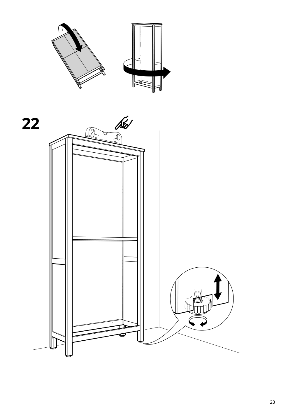 Assembly instructions for IKEA Hemnes bookcase black brown light brown | Page 23 - IKEA HEMNES TV storage combination 093.365.69