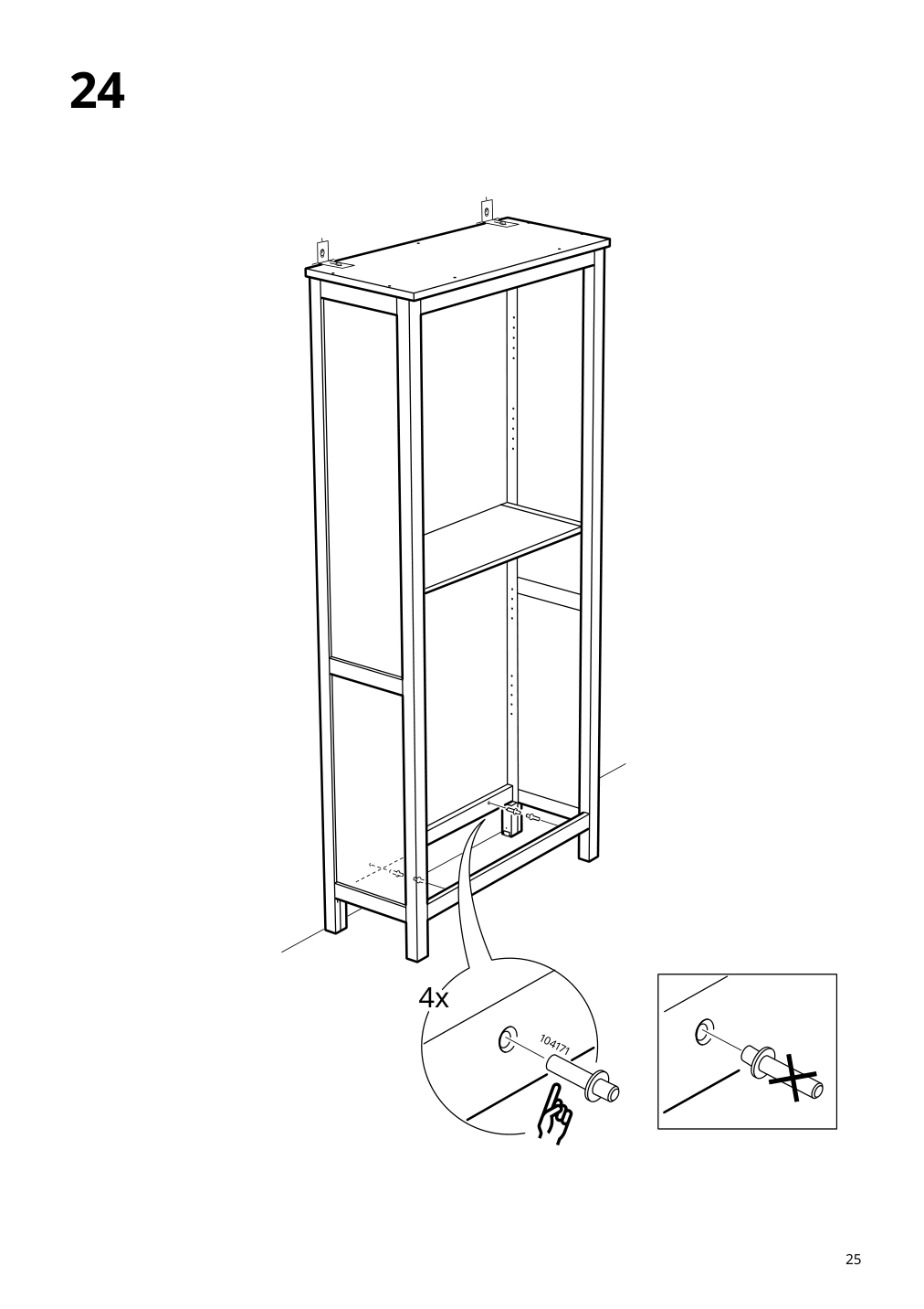 Assembly instructions for IKEA Hemnes bookcase black brown light brown | Page 25 - IKEA HEMNES TV storage combination 093.365.69