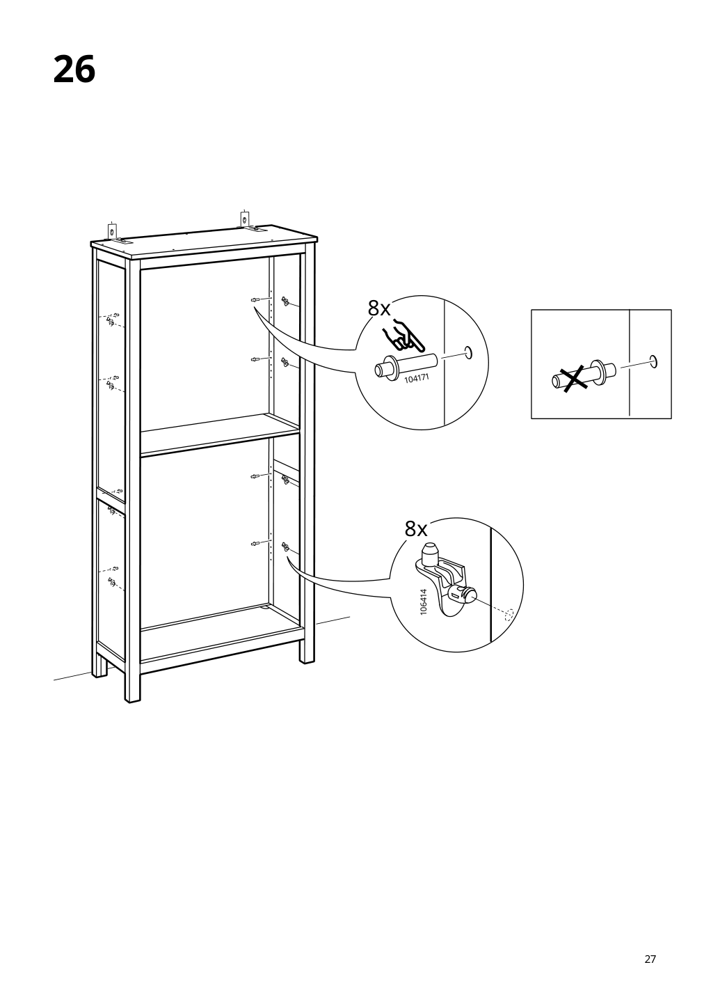 Assembly instructions for IKEA Hemnes bookcase black brown light brown | Page 27 - IKEA HEMNES TV storage combination 093.365.69