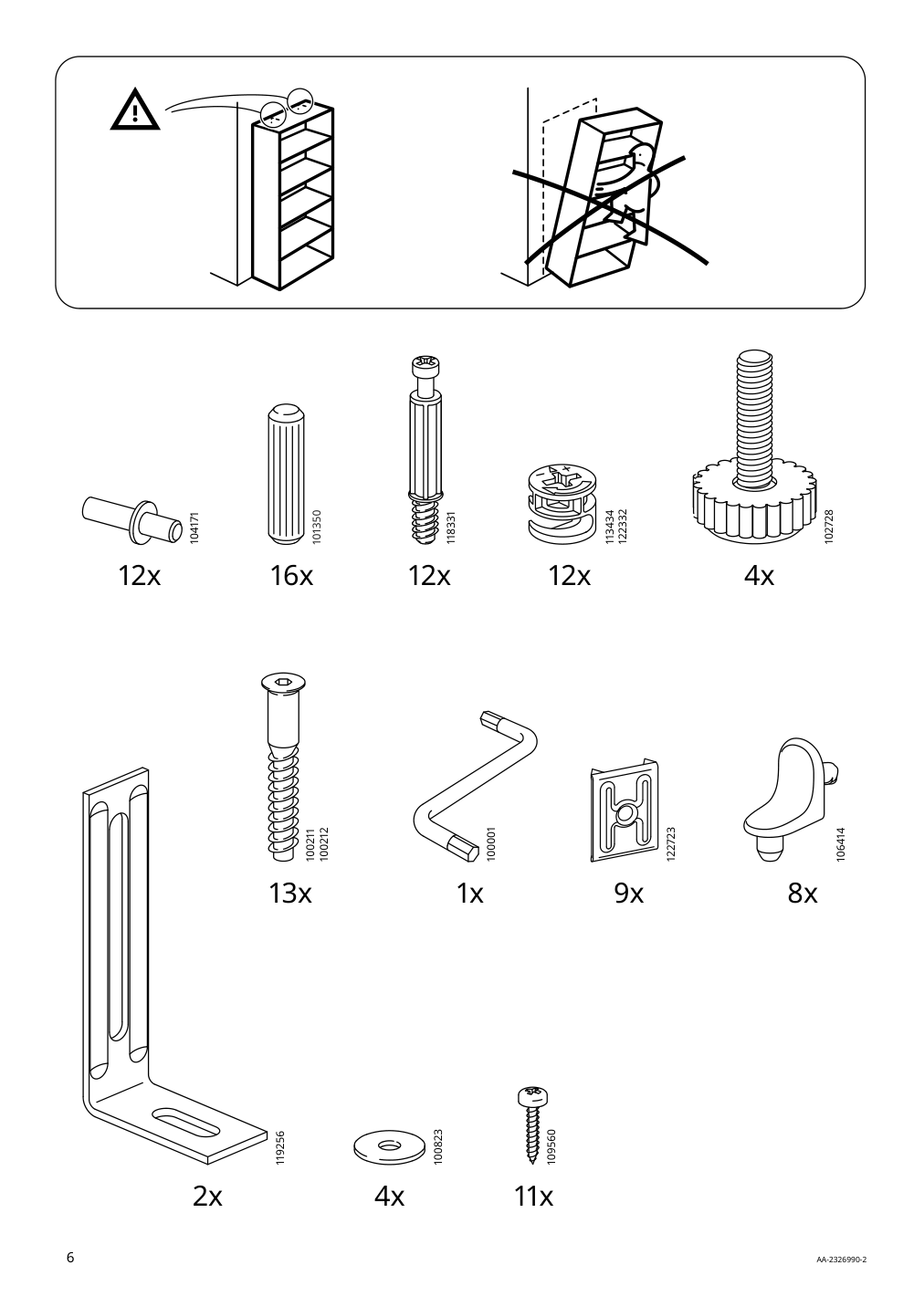 Assembly instructions for IKEA Hemnes bookcase black brown light brown | Page 6 - IKEA HEMNES TV storage combination 093.365.69