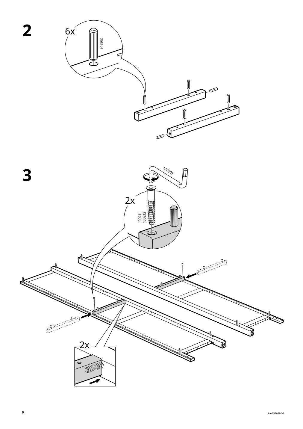 Assembly instructions for IKEA Hemnes bookcase black brown light brown | Page 8 - IKEA HEMNES TV storage combination 093.365.69