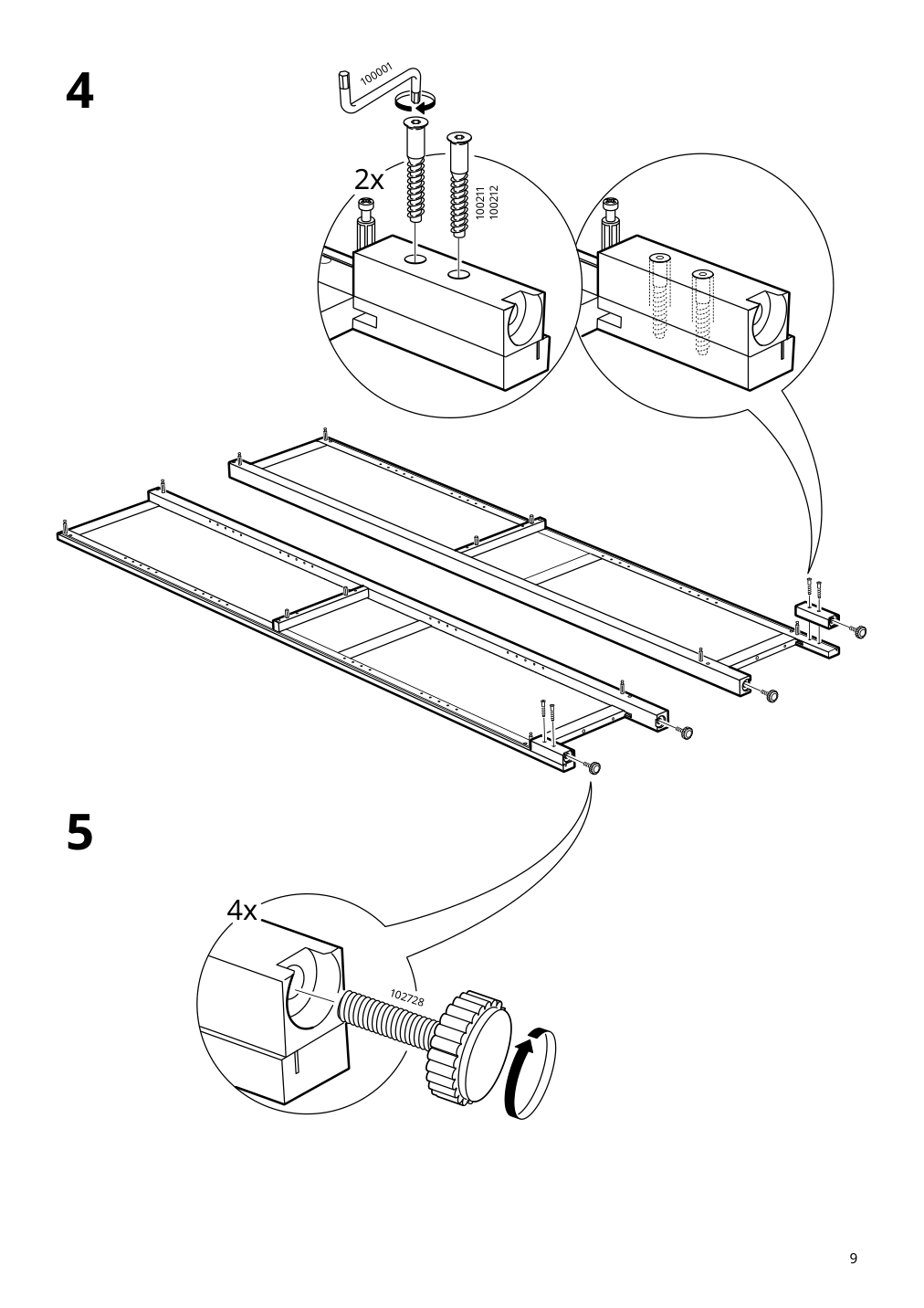 Assembly instructions for IKEA Hemnes bookcase black brown light brown | Page 9 - IKEA HEMNES TV storage combination 093.365.69