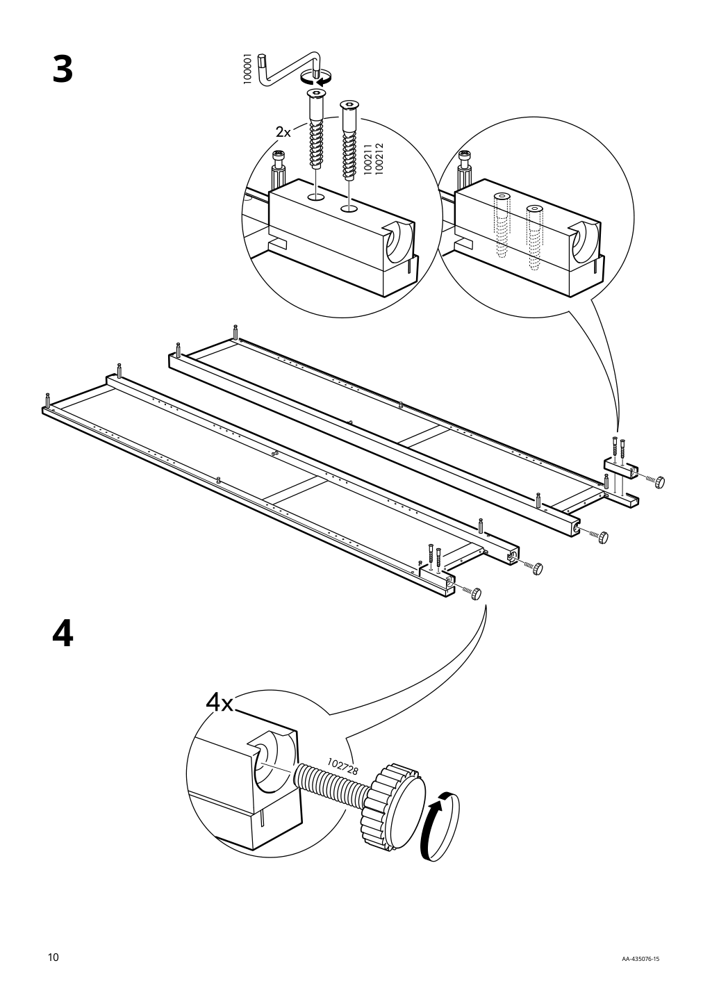 Assembly instructions for IKEA Hemnes bookcase black brown light brown | Page 10 - IKEA HEMNES TV storage combination 093.365.69