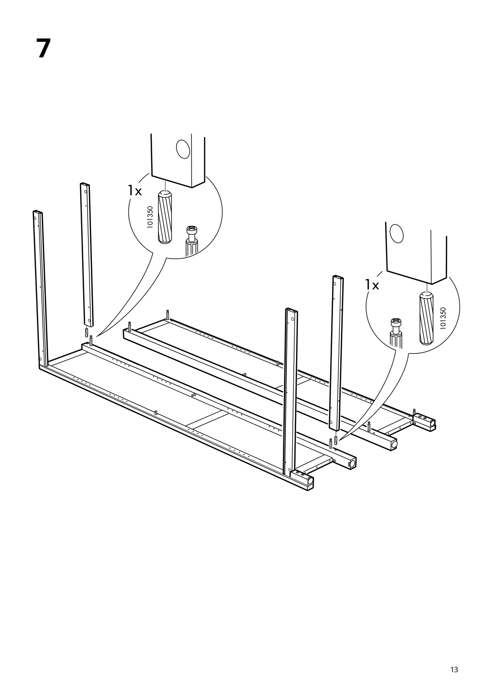 Assembly instructions for IKEA Hemnes bookcase black brown light brown | Page 13 - IKEA HEMNES TV storage combination 093.365.69