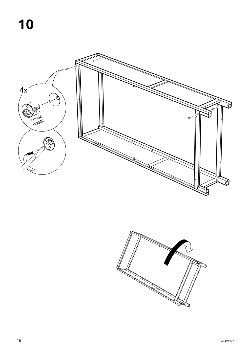 Assembly instructions for IKEA Hemnes bookcase black brown light brown | Page 16 - IKEA HEMNES TV storage combination 093.365.69