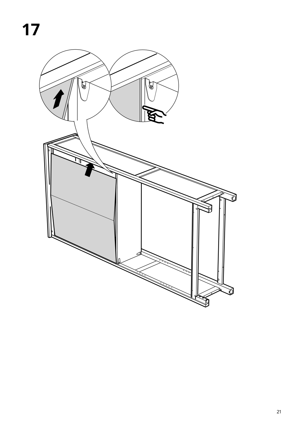 Assembly instructions for IKEA Hemnes bookcase black brown light brown | Page 21 - IKEA HEMNES TV storage combination 093.365.69