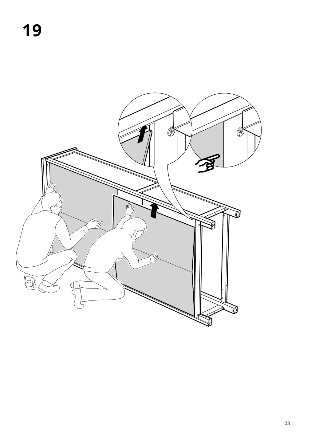 Assembly instructions for IKEA Hemnes bookcase black brown light brown | Page 23 - IKEA HEMNES TV storage combination 093.365.69