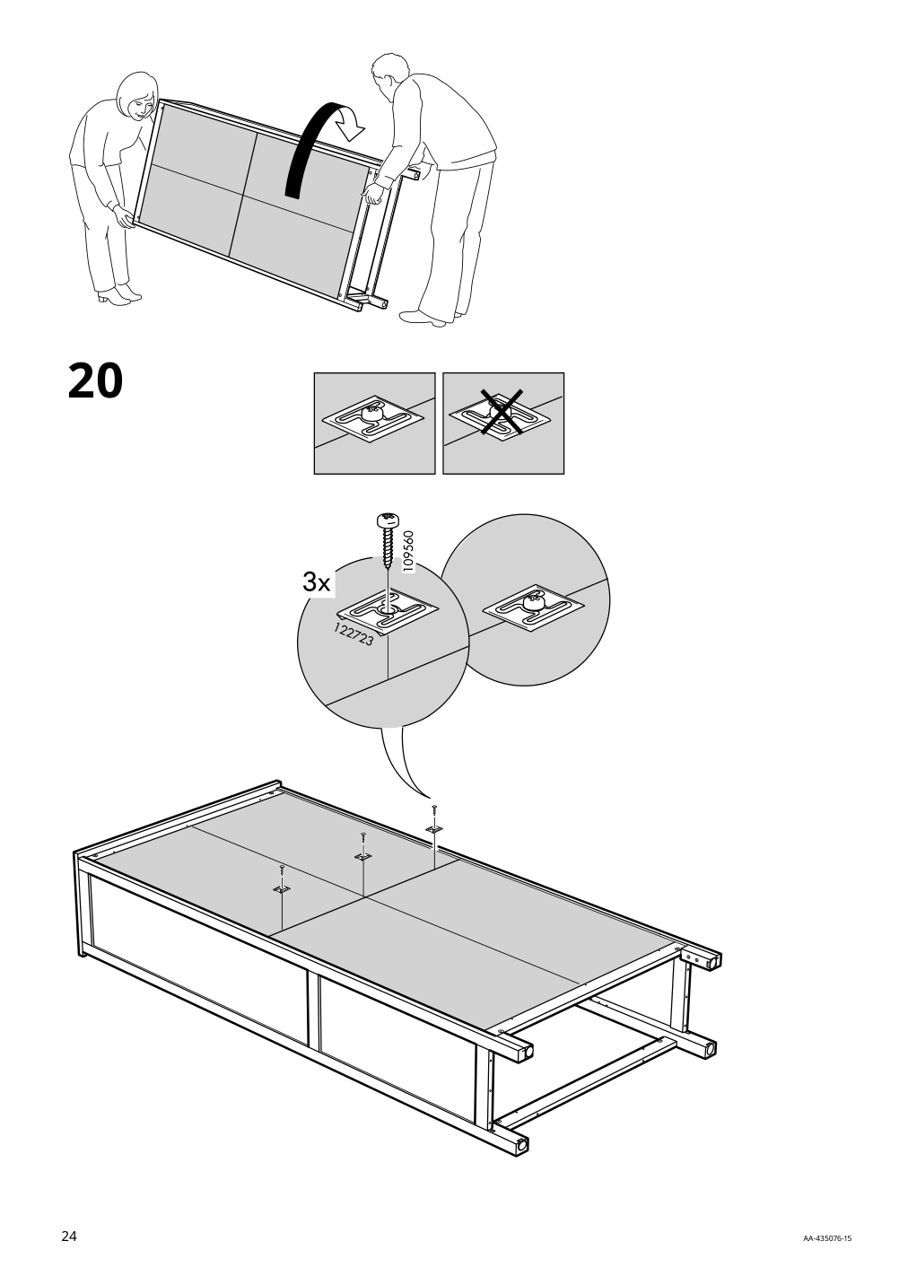 Assembly instructions for IKEA Hemnes bookcase black brown light brown | Page 24 - IKEA HEMNES TV storage combination 093.365.69