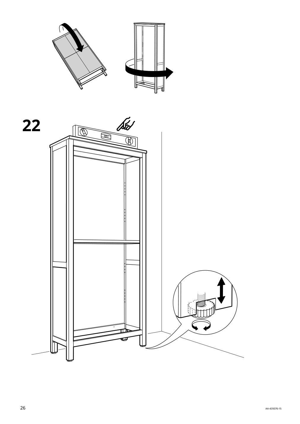 Assembly instructions for IKEA Hemnes bookcase black brown light brown | Page 26 - IKEA HEMNES TV storage combination 093.365.69