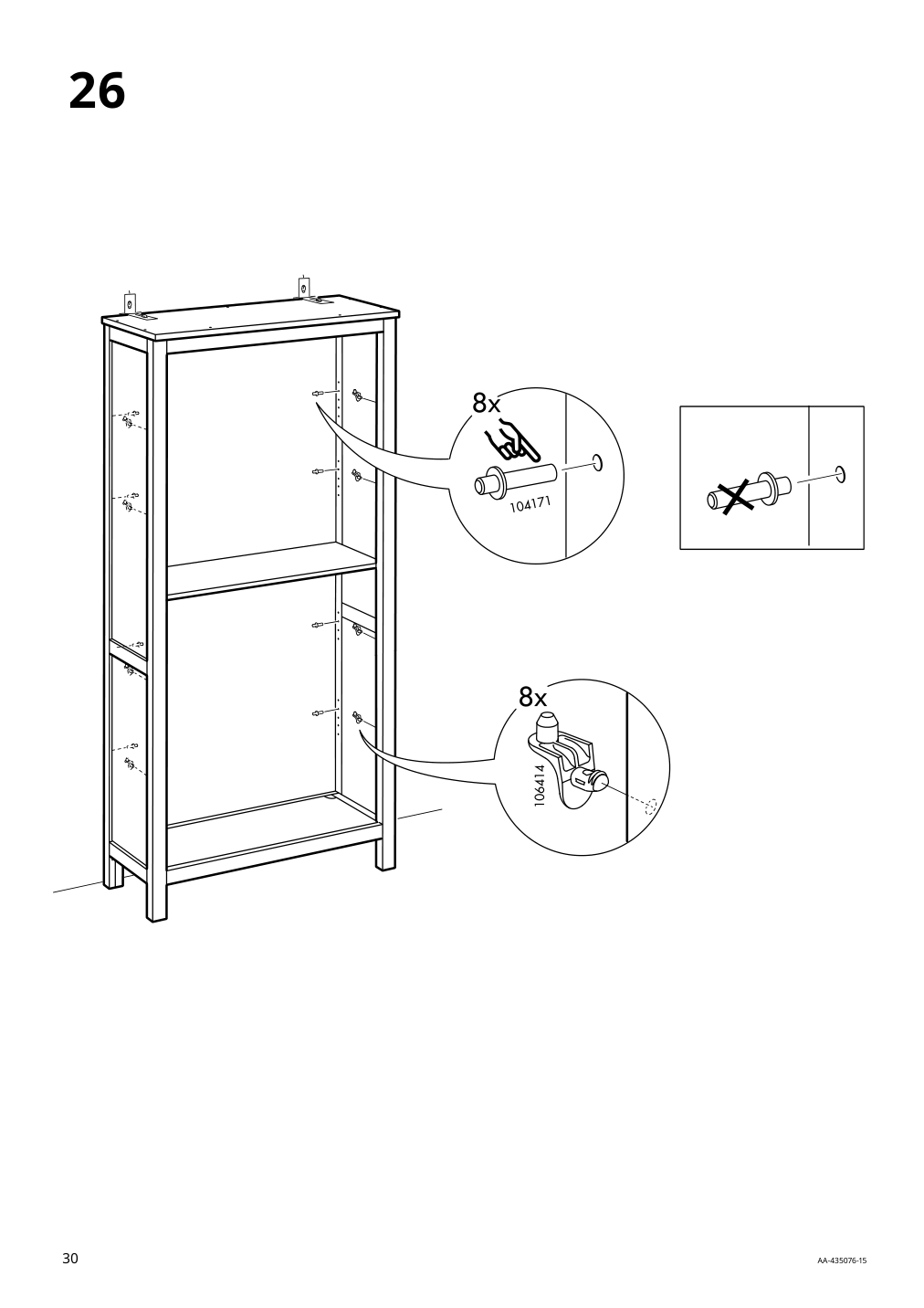 Assembly instructions for IKEA Hemnes bookcase black brown light brown | Page 30 - IKEA HEMNES TV storage combination 093.365.69