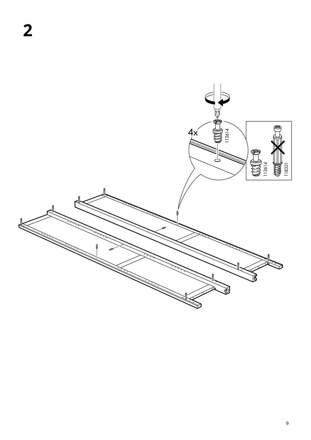 Assembly instructions for IKEA Hemnes bookcase black brown light brown | Page 9 - IKEA HEMNES TV storage combination 093.365.69