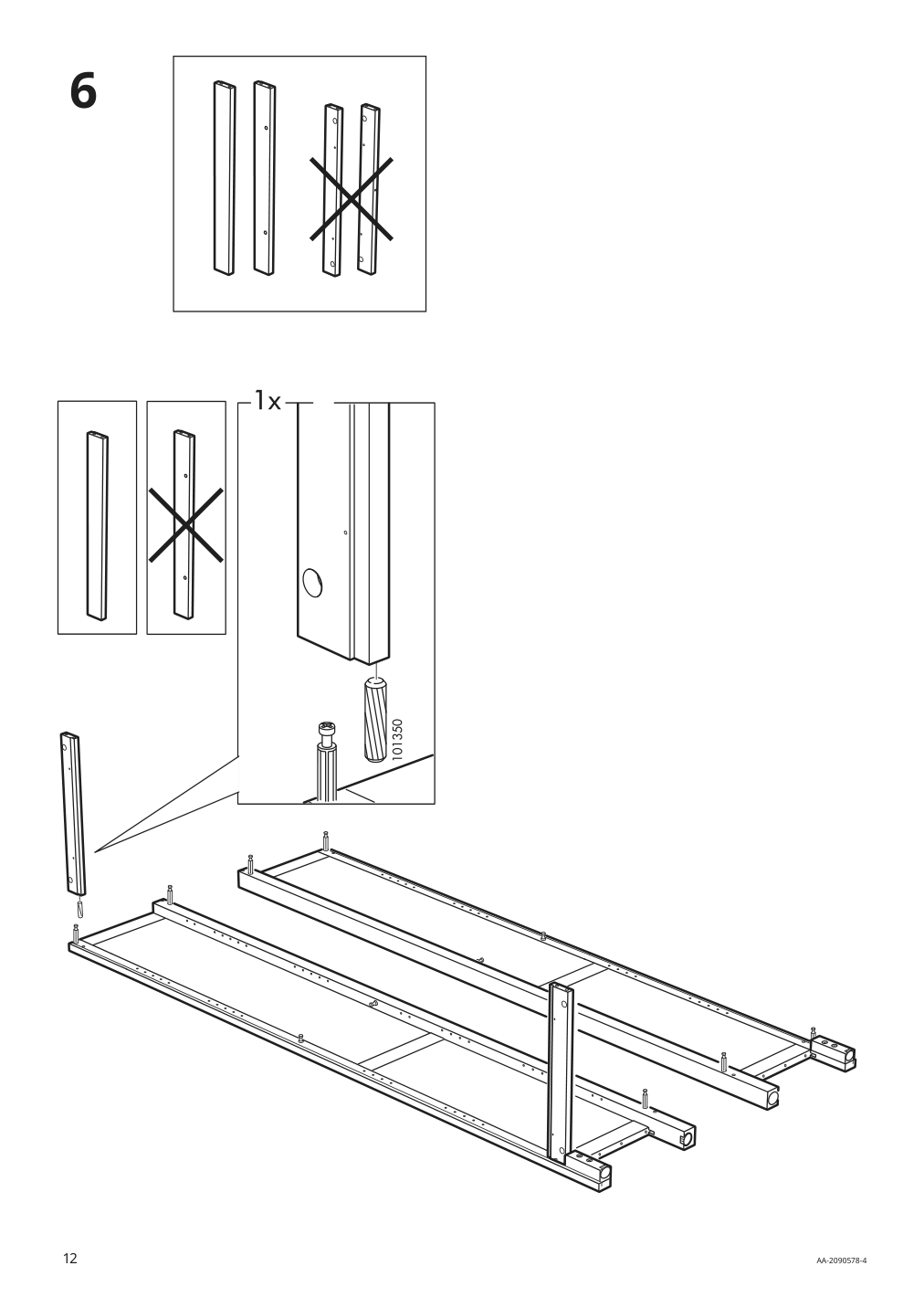 Assembly instructions for IKEA Hemnes bookcase dark gray stained | Page 12 - IKEA HEMNES bookcase 603.817.42