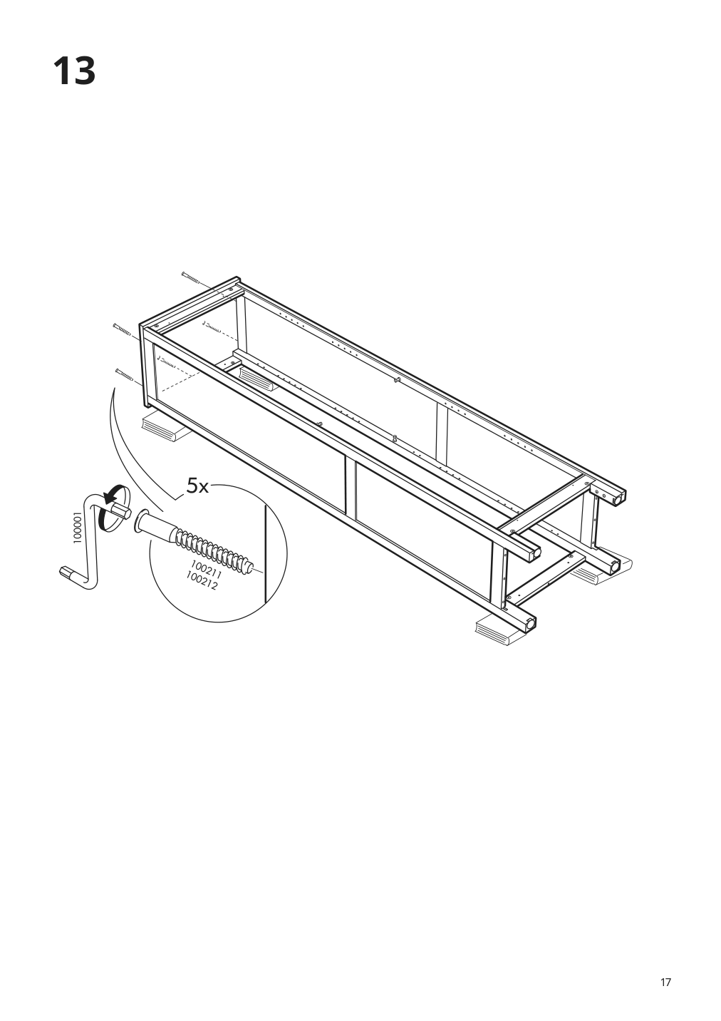 Assembly instructions for IKEA Hemnes bookcase dark gray stained | Page 17 - IKEA HEMNES bookcase 603.817.42