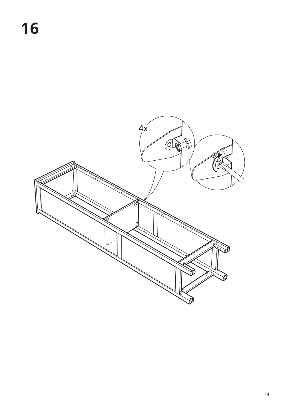 Assembly instructions for IKEA Hemnes bookcase dark gray stained | Page 19 - IKEA HEMNES bookcase 603.817.42