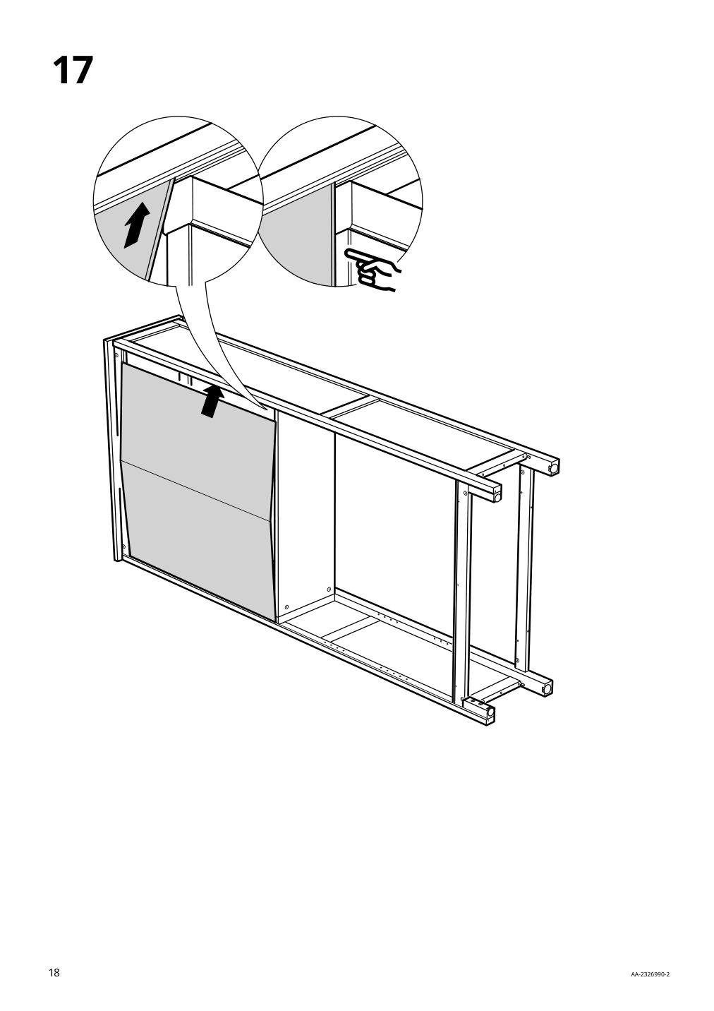 Assembly instructions for IKEA Hemnes bookcase dark gray stained | Page 18 - IKEA HEMNES bookcase 503.817.52