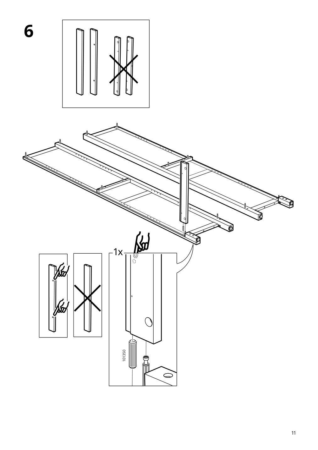 Assembly instructions for IKEA Hemnes bookcase dark gray stained | Page 11 - IKEA HEMNES bookcase 603.817.42