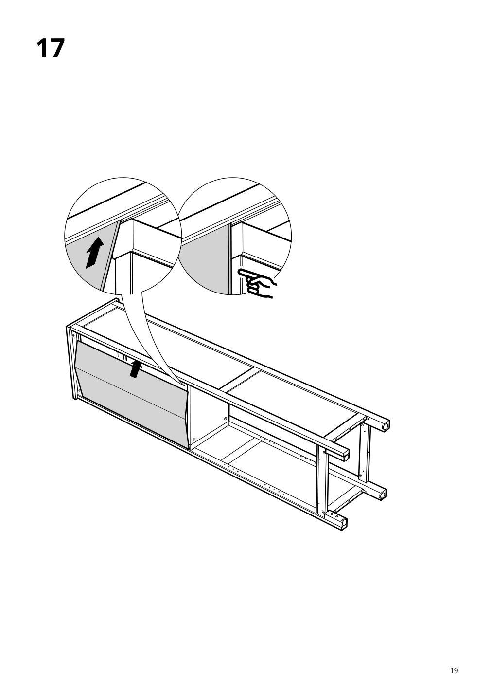 Assembly instructions for IKEA Hemnes bookcase dark gray stained | Page 19 - IKEA HEMNES bookcase 603.817.42