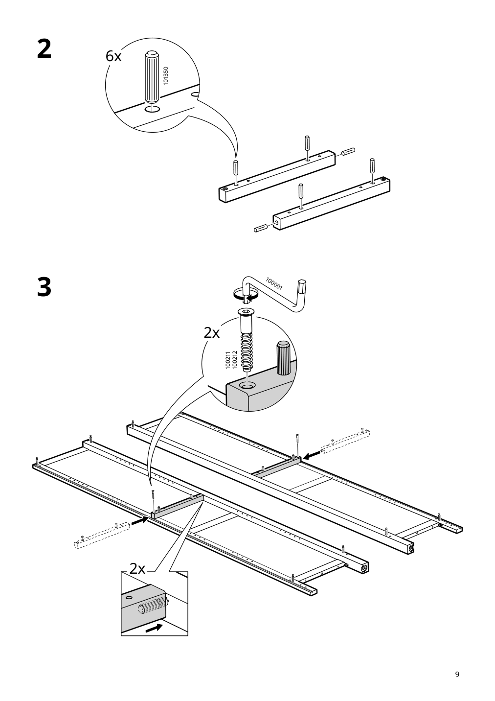 Assembly instructions for IKEA Hemnes bookcase dark gray stained | Page 9 - IKEA HEMNES bookcase 603.817.42