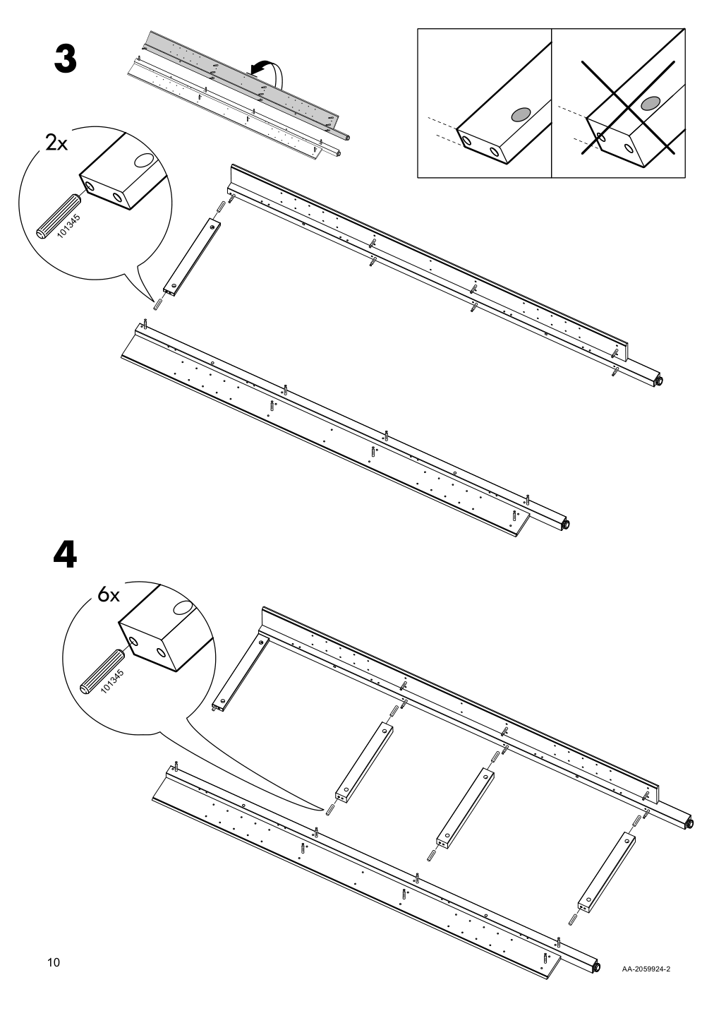 Assembly instructions for IKEA Hemnes corner cabinet white | Page 10 - IKEA HEMNES corner cabinet 604.184.01