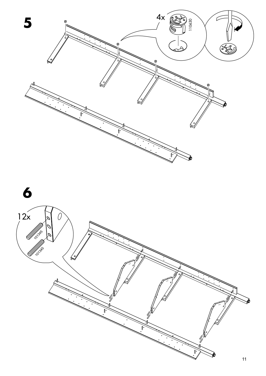 Assembly instructions for IKEA Hemnes corner cabinet white | Page 11 - IKEA HEMNES corner cabinet 604.184.01