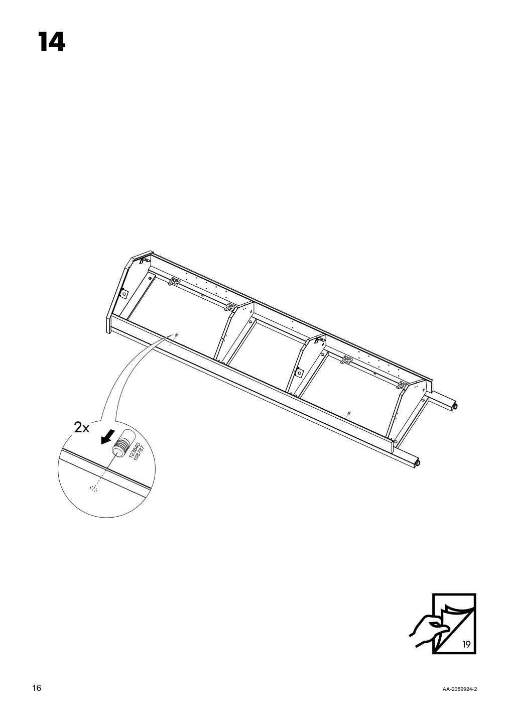 Assembly instructions for IKEA Hemnes corner cabinet white | Page 16 - IKEA HEMNES corner cabinet 604.184.01