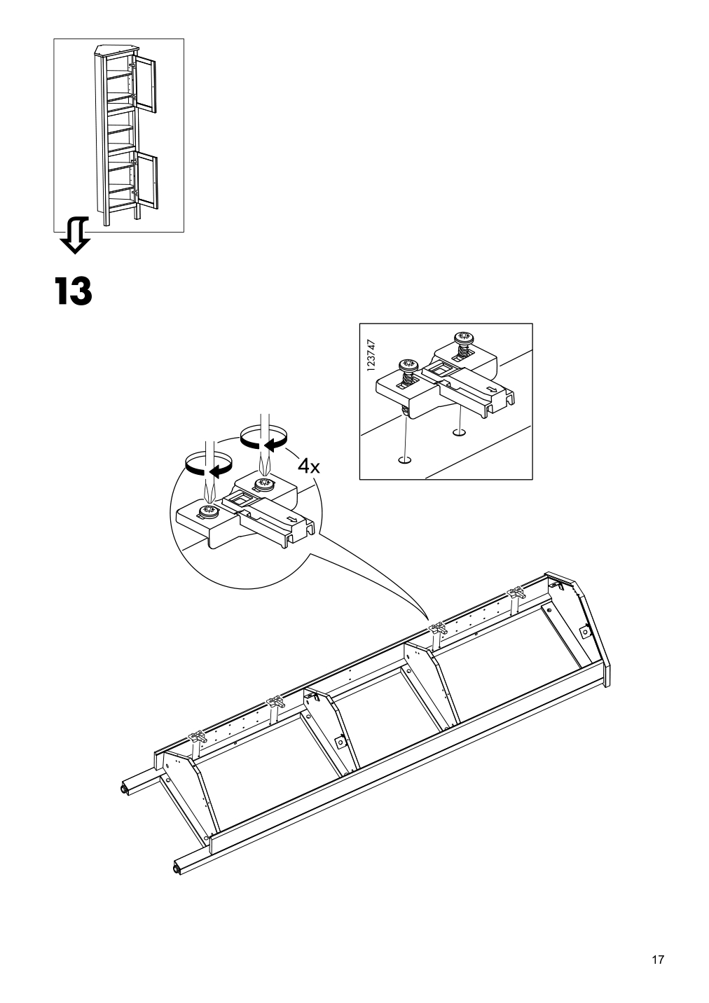 Assembly instructions for IKEA Hemnes corner cabinet white | Page 17 - IKEA HEMNES corner cabinet 604.184.01