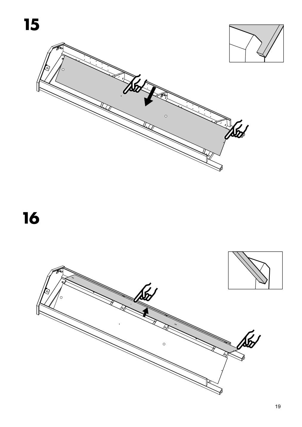 Assembly instructions for IKEA Hemnes corner cabinet white | Page 19 - IKEA HEMNES corner cabinet 604.184.01