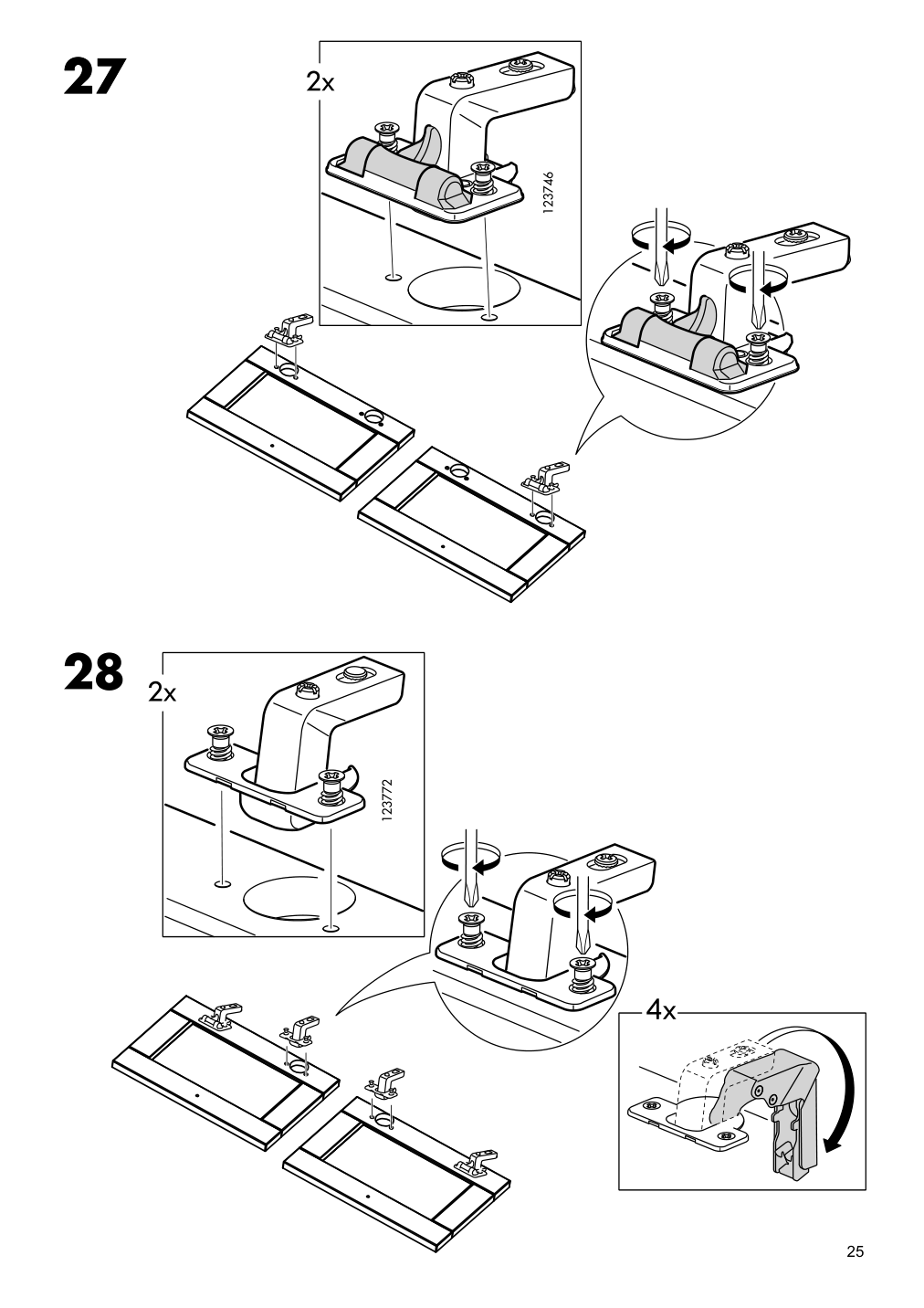 Assembly instructions for IKEA Hemnes corner cabinet white | Page 25 - IKEA HEMNES corner cabinet 604.184.01