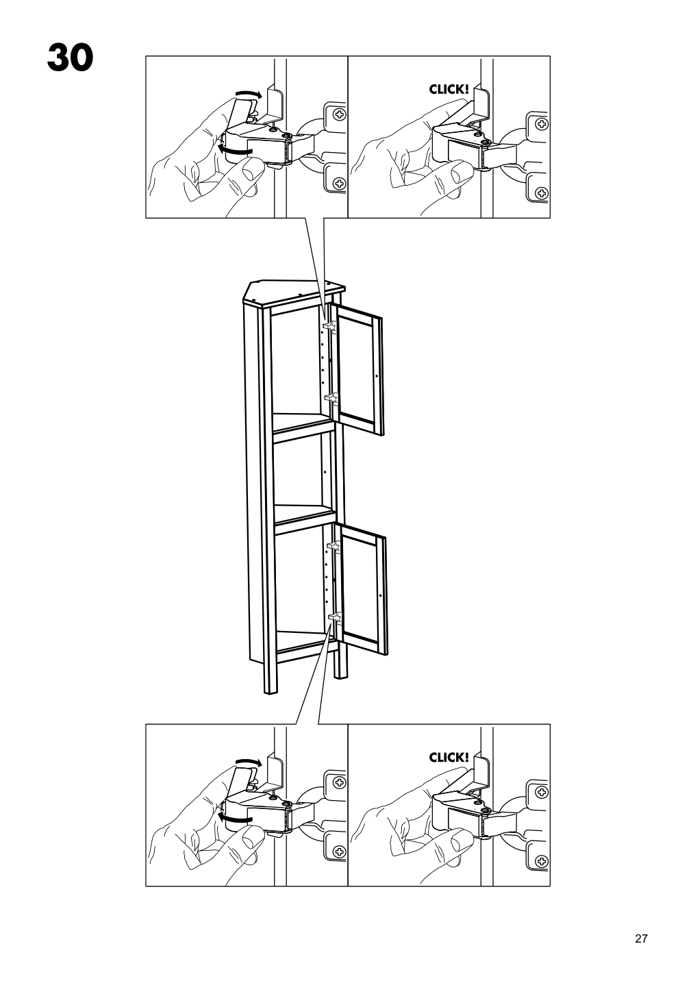 Assembly instructions for IKEA Hemnes corner cabinet white | Page 27 - IKEA HEMNES corner cabinet 604.184.01