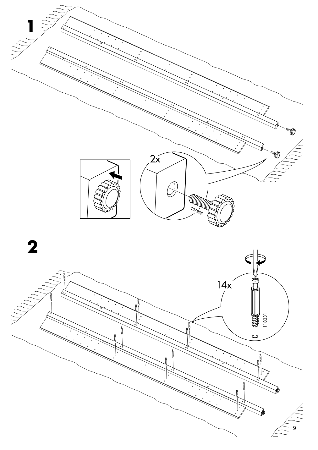 Assembly instructions for IKEA Hemnes corner cabinet white | Page 9 - IKEA HEMNES corner cabinet 604.184.01