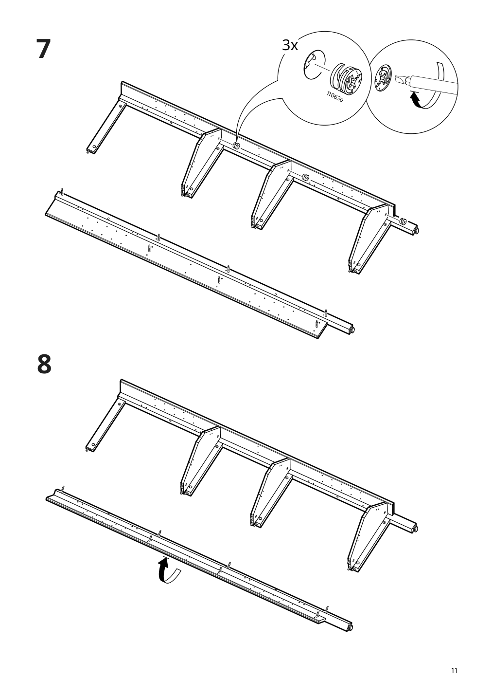 Assembly instructions for IKEA Hemnes corner cabinet white | Page 11 - IKEA HEMNES corner cabinet 604.184.01